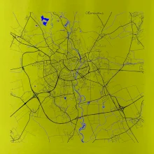 Olomouc - Mapa s vodními toky