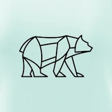 Geometrie lední medvěd chodící