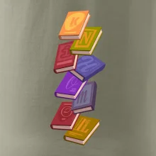 Knihomol letící knihy