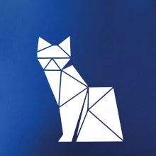 Origami kočka z boku