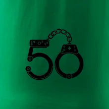 Narozeninové tričko pro policajta - pouta 50