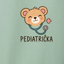 Pediatrička - minimalistický medvídek s křížkem