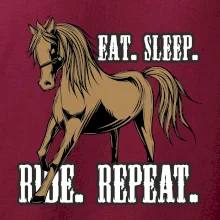 Eat Sleep Ride Repeat Western