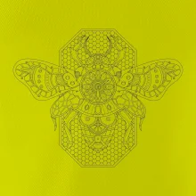 Steampunk včela černobílá