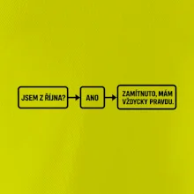 Jsem z října mám vždycky pravdu diagram