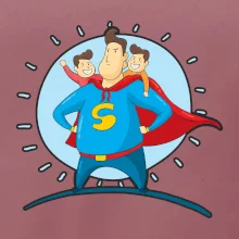 Táta superman - kluk a kluk Táta superman - kluk a kluk