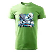 Badmintonová raketa s košíčkem eat sleep repeat