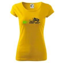 Kombajnista zelená a žlutá