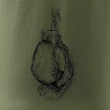 Boxerské rukavice kreslené na výšku