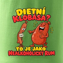 Dietní klobása jako nealkoholický rum
