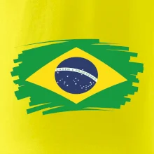 Brazílie vlajka štětkou