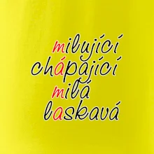Milující chápající milá laskavá