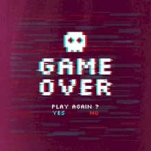 Game over play again