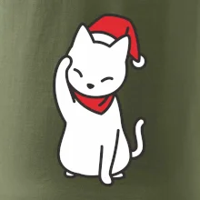 Vánoční kočka mávající