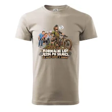Normální lidi jezdí po silnici cyklistický humor