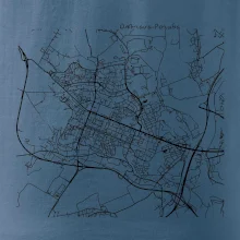 Mapy měst černobílé Ostrava Poruba