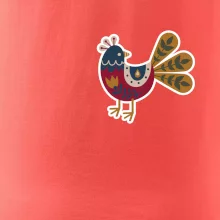 Folklor na prsu slepice