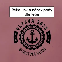 Na vodu - kotva (vlastní nápis)