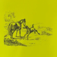 Kůň a hříbě malované