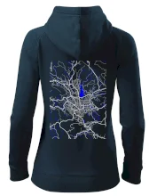 Jablonec nad Nisou - Mapa s vodními toky