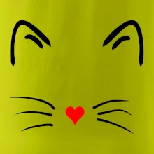 Kočka - srdce místo nosu