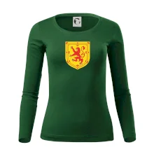 Skotský lev na hrudi