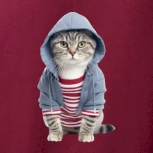 Kočka v pruhovaném triku