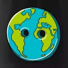 Planeta země knoflík (Pecka design)