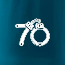 Narozeninové tričko pro policajta - pouta 70