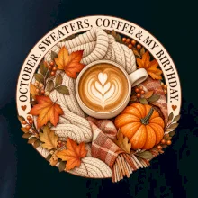 October sweaters coffee my birthday podzimní káva a svetr