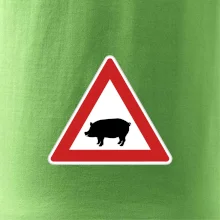 Dopravní značka - Pozor prase domácí