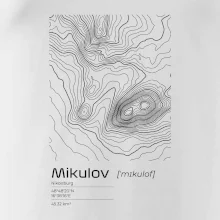 Mikulov - vrstevnice v obdélníku