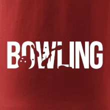 Bowling nápis kuželky