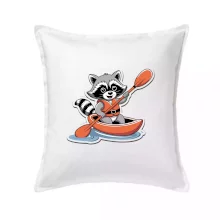 Mýval v kajaku kreslený