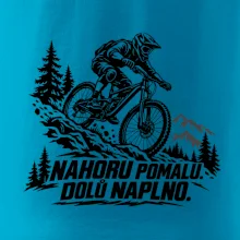 Nahoru pomalu dolů naplno - horský sjezdař