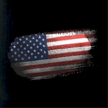 Americká vlajka okousaná Americká vlajka okousaná