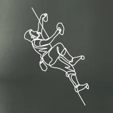 Lezecká stěna jedním tahem