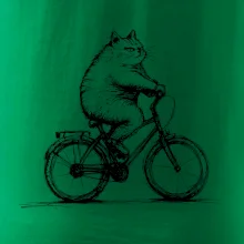 Tlustá kočka  na kole