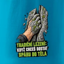 Tradiční lezení se spárou v těle
