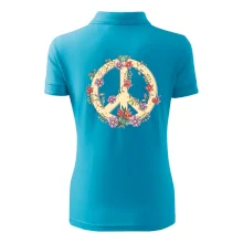 Peace symbol pískový