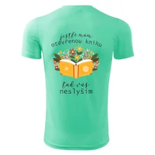 Jestli mám otevřenou knihu, tak vás neslyším