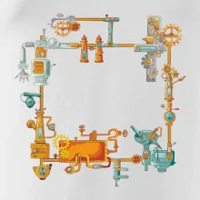 Steampunk barevná sestava