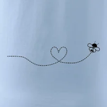 Dráha letu včely - srdce