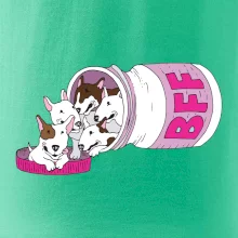 Bullterrier Friends Forever růžové (Pecka design)