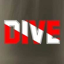 Dive nápis vlajka