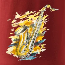 Saxofon malovaný
