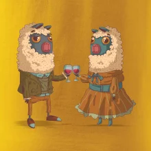 Alpaky s vínem pár