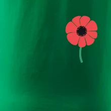 Vlčí mák ikonka na prsu