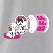 Bullterrier Friends Forever růžové (Pecka design)