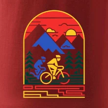 Cyklista na horách - logo